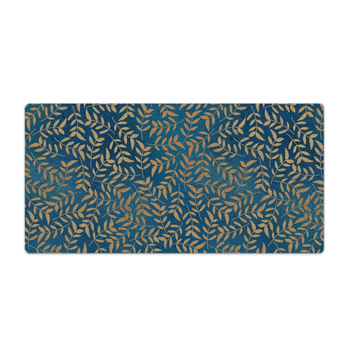 Desk Mouse Mat Pad Laptop Office Computer Home Golden leaves 100x50