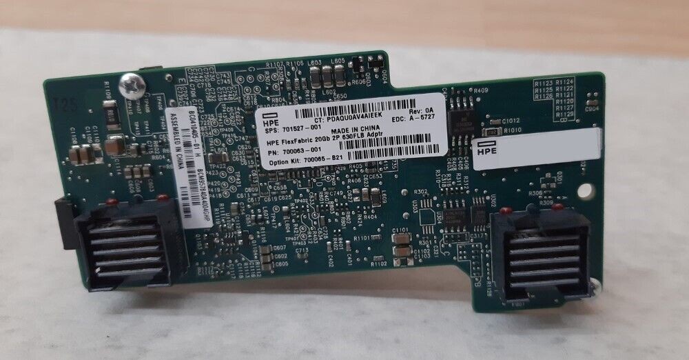HP FlexFabric 701527-001 20Gb 2P 630FLB Network Adapter (700063-001)