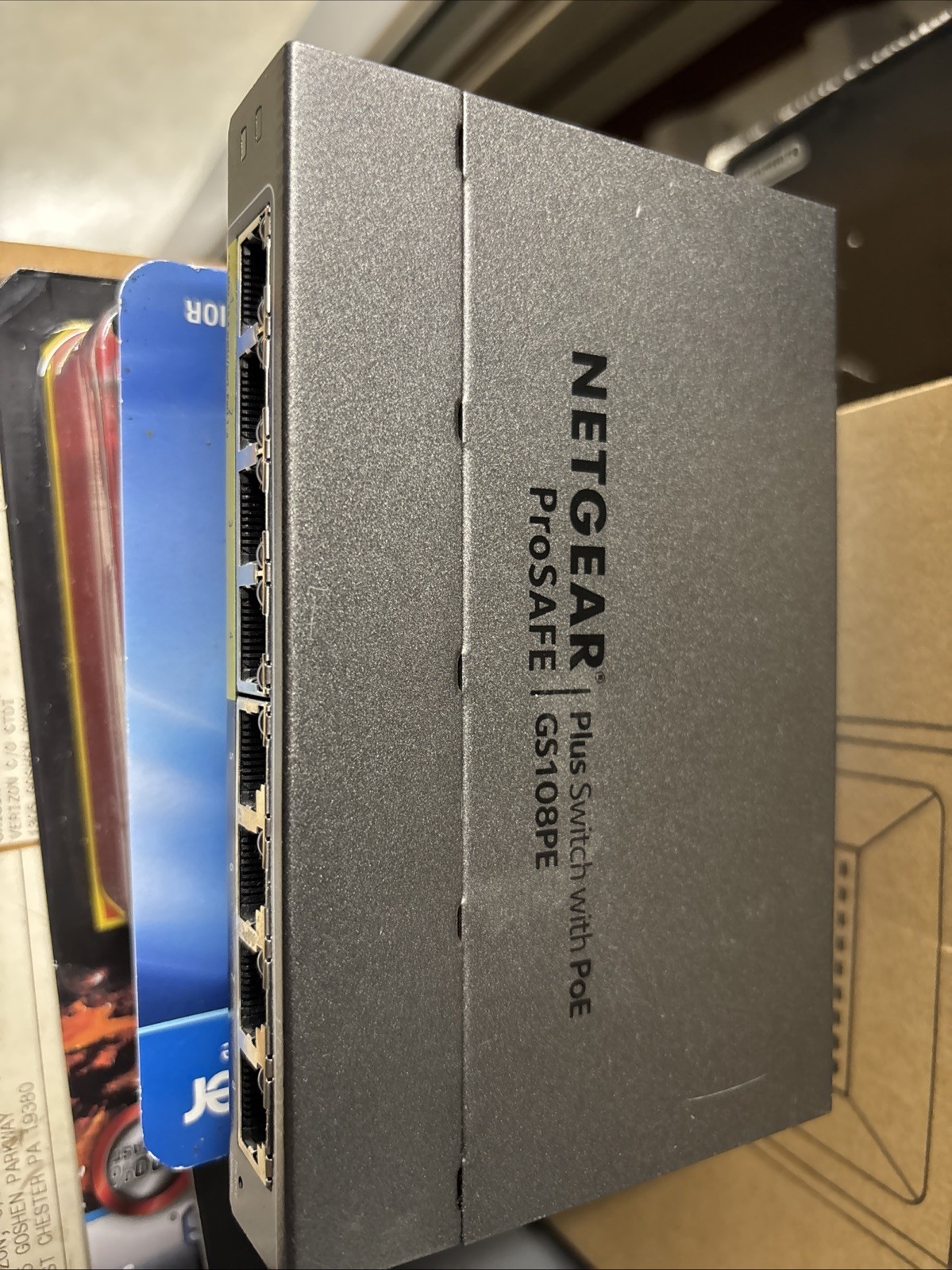 NetGear ProSAFE GS108PE v3 8-Port Gigabit Managed PoE Switch  ** NO ADAPTER **
