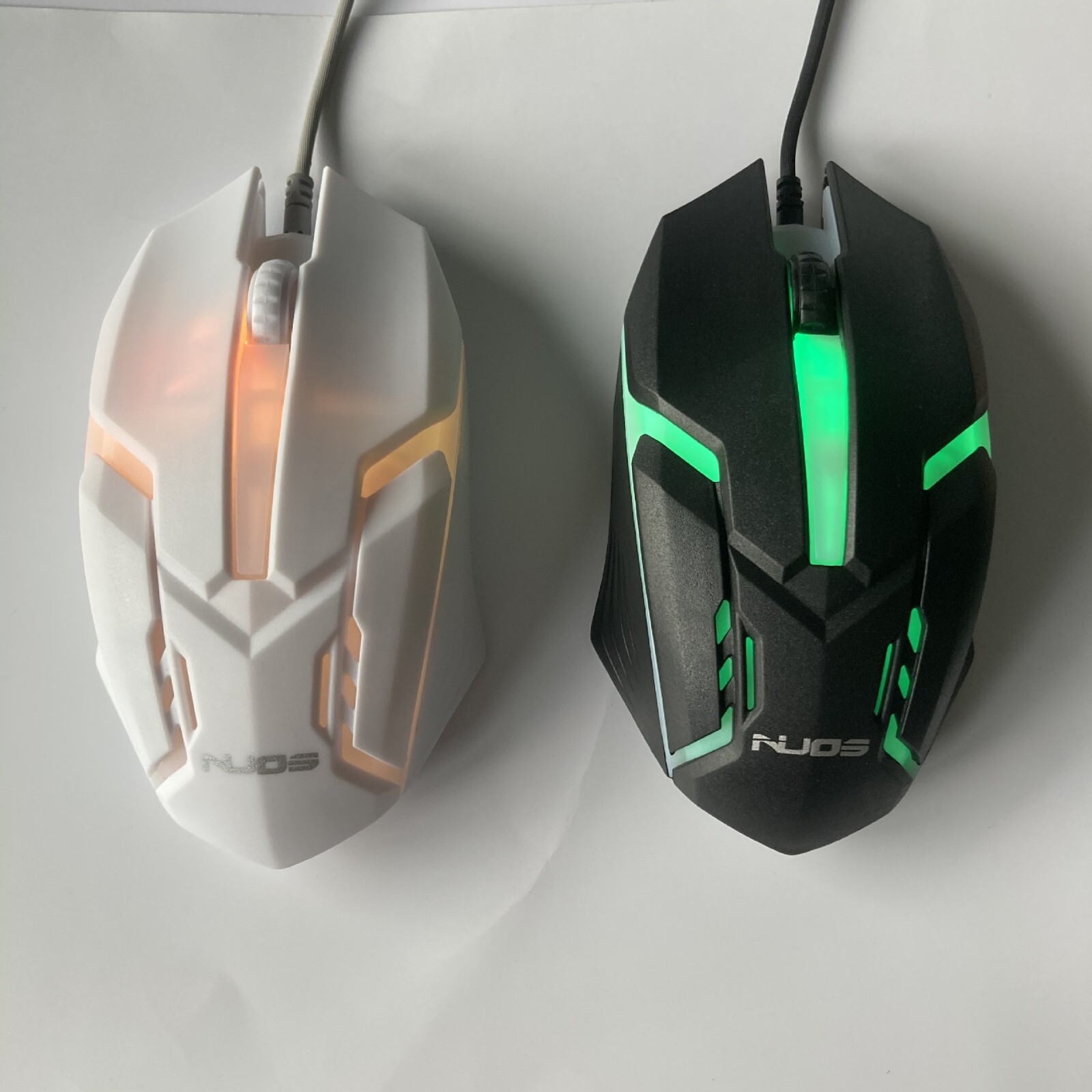 2 Pcs Wired Gaming Mouse LED Laptop PC Computer Optical Mice computer mouse