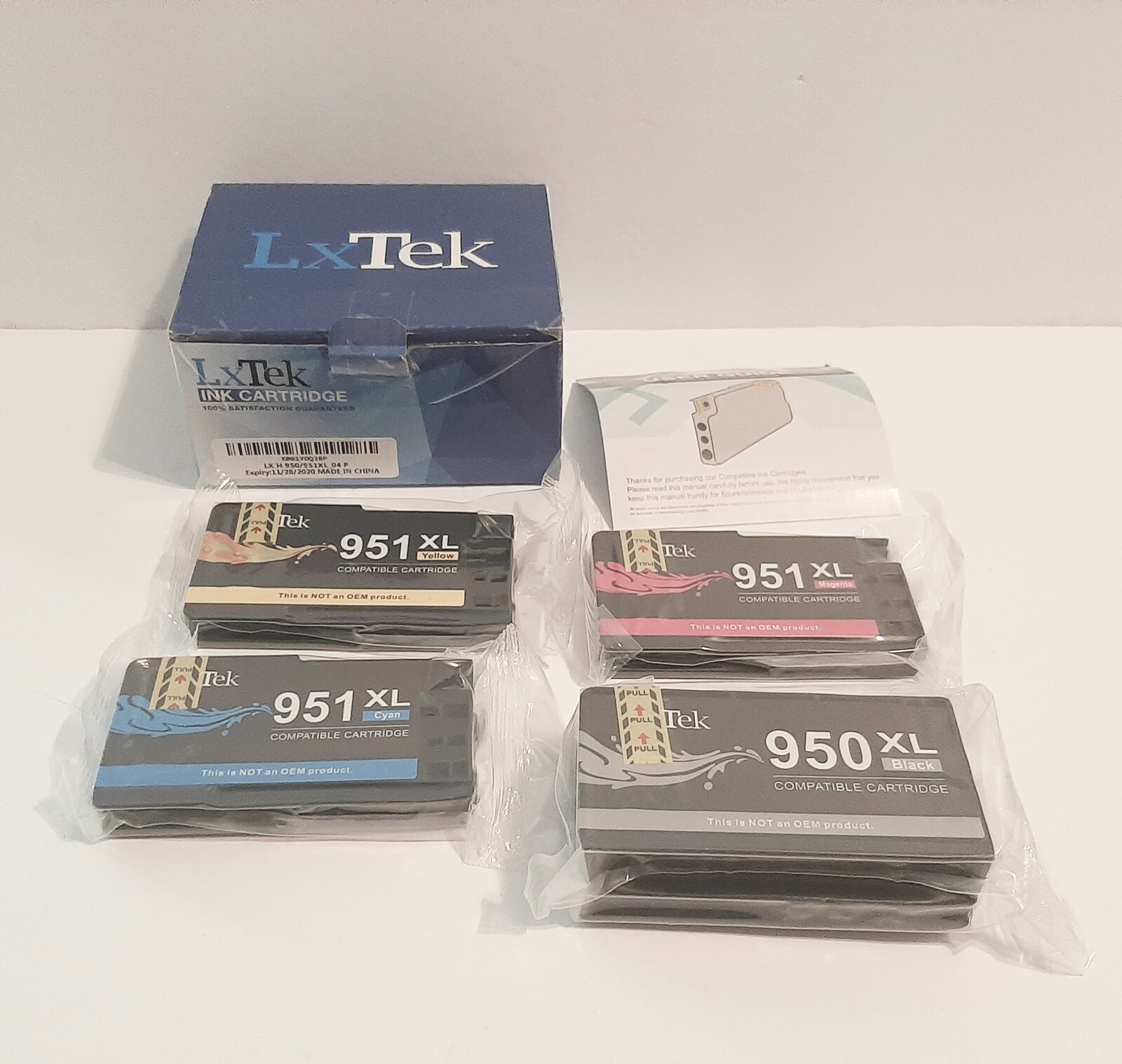 LxTek Compatible Ink Cartridges Replacement for HP 950XL 951XL 4 ct 11/28/2020