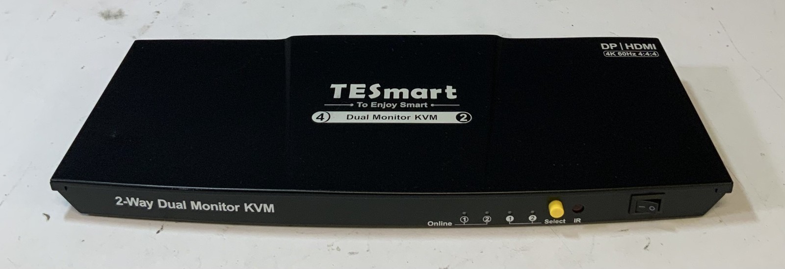 TESmart HDK0402A1U 2-Way Dual Monitor KVM Switch, Black "C3C"