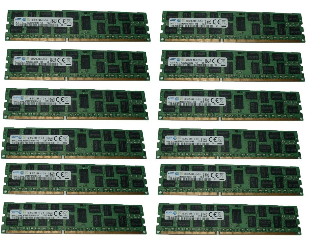 192GB (12x 16GB) 12800R RAM Memory For Dell Poweredge R510 R610 R620 R710 R720