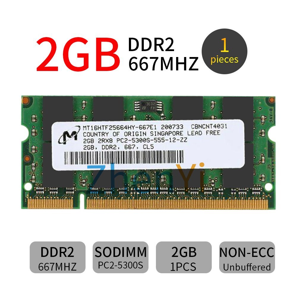 2GB 1GB PC2-5300S DDR2 667MHz 200Pin SODIMM Laptop Notebook Memory RAM AB