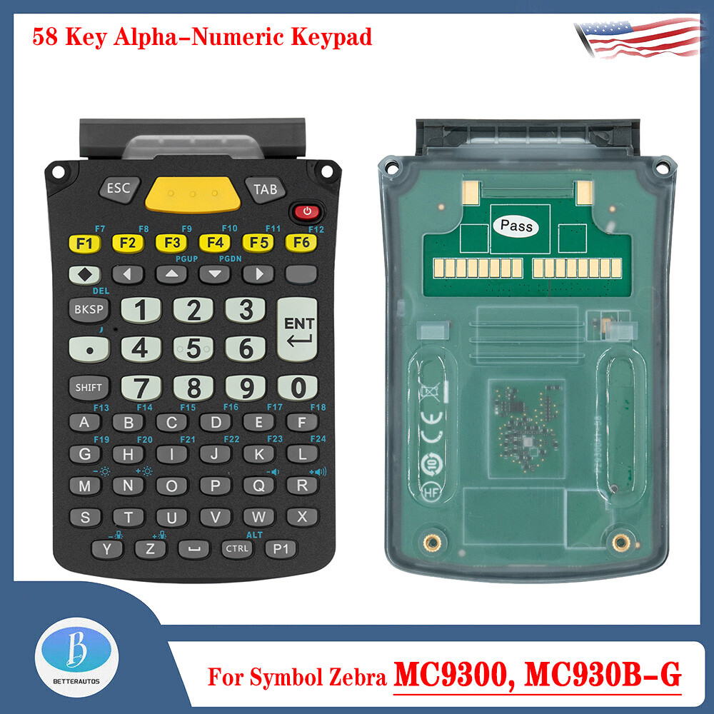 NEW 58 Key Alpha-Numeric Keypad Replacement for Symbol Zebra MC9300, MC930B-G