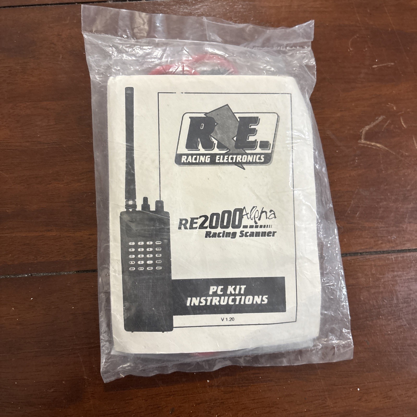 Racing Electronics Scanner Vintage PC Software With Cable RE2000 Alpha Sealed