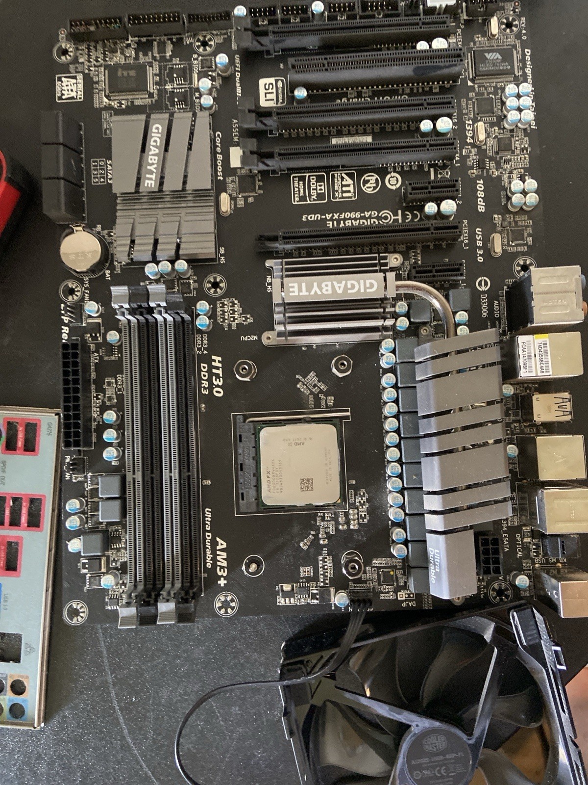 Gigabyte GA-990FXA-UD3 AM3+ Motherboard AMD FX-6300 CPU DDR3 (not Included)