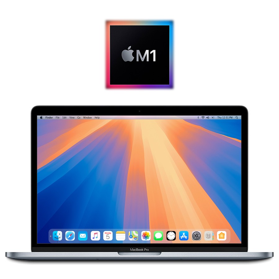 2020 Apple M1 MacBook Pro 13.3" 16GB/512GB SSD (Silver) A2338 - w/Warranty