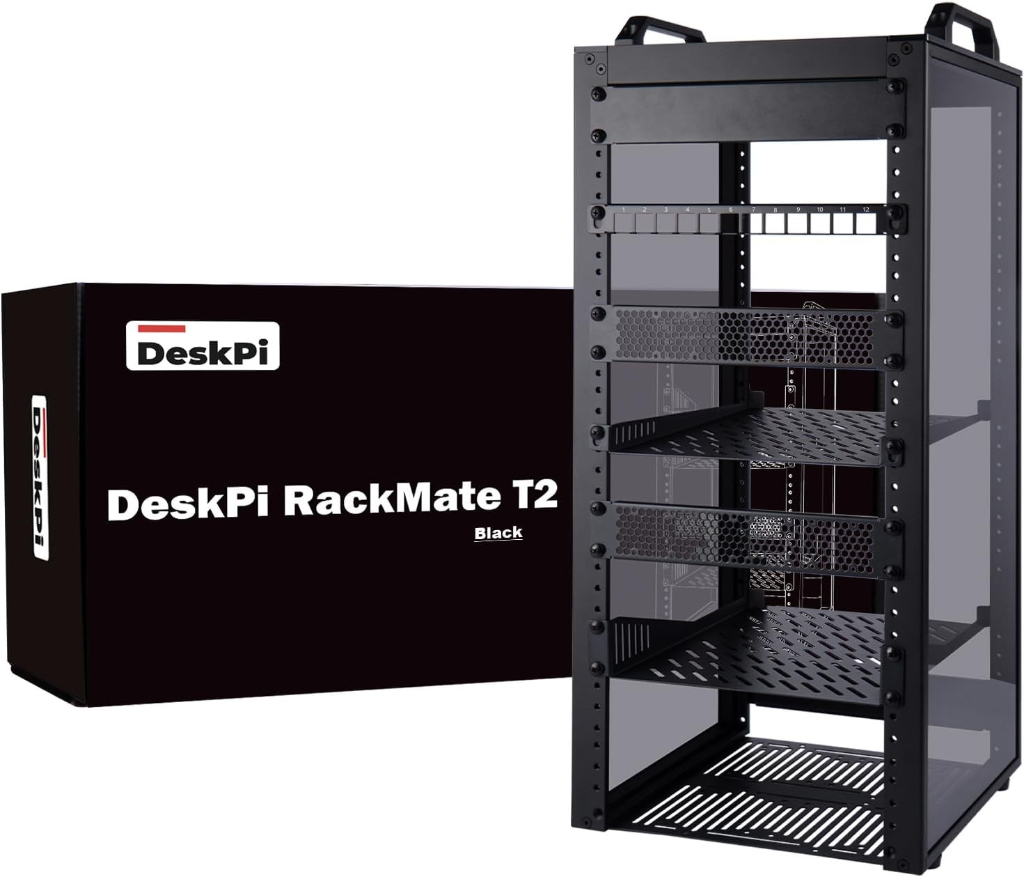 12U Network Rack, 10 Inch Mini Server Rack for Network, Servers, Audio, and Vide