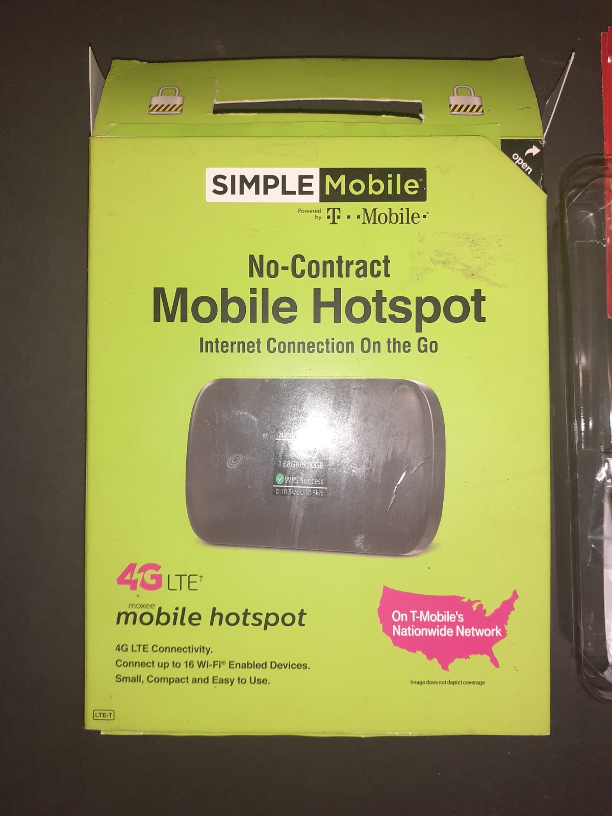 Simple Mobile Moxee 4G LTE Prepaid Mobile Hotspot Black