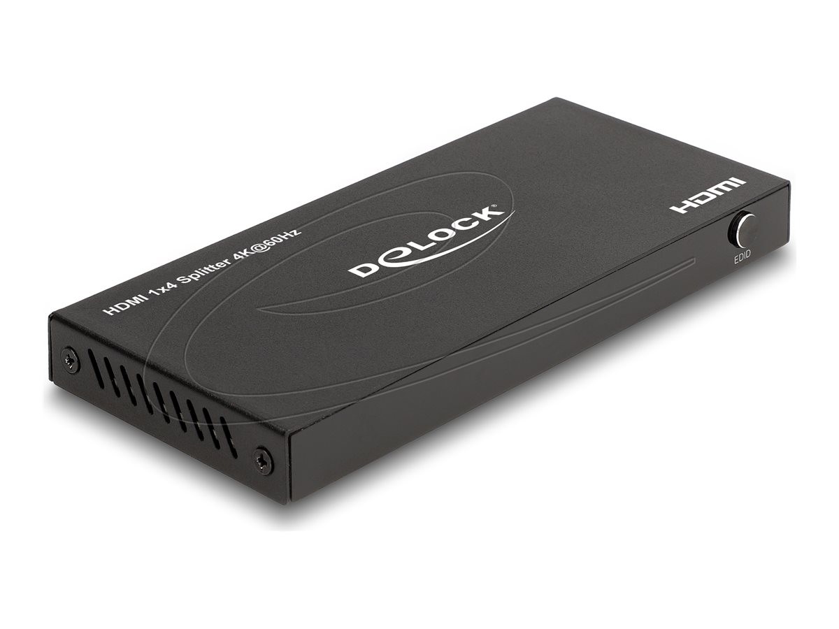 Delock HDMI Splitter 1 in>4 out 4K 60Hz Audio/Multimedia Cable 18652