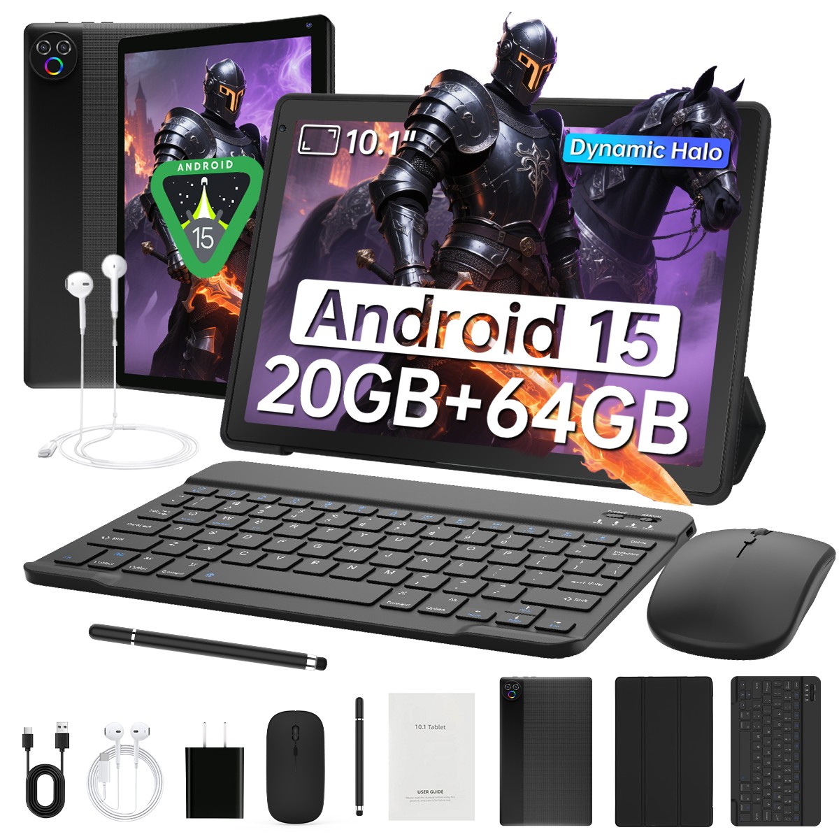 5-Core Tablet Android 16 Face ID 5000mAh 64GB ROM 1TB TF IPS HD Display 10.1"