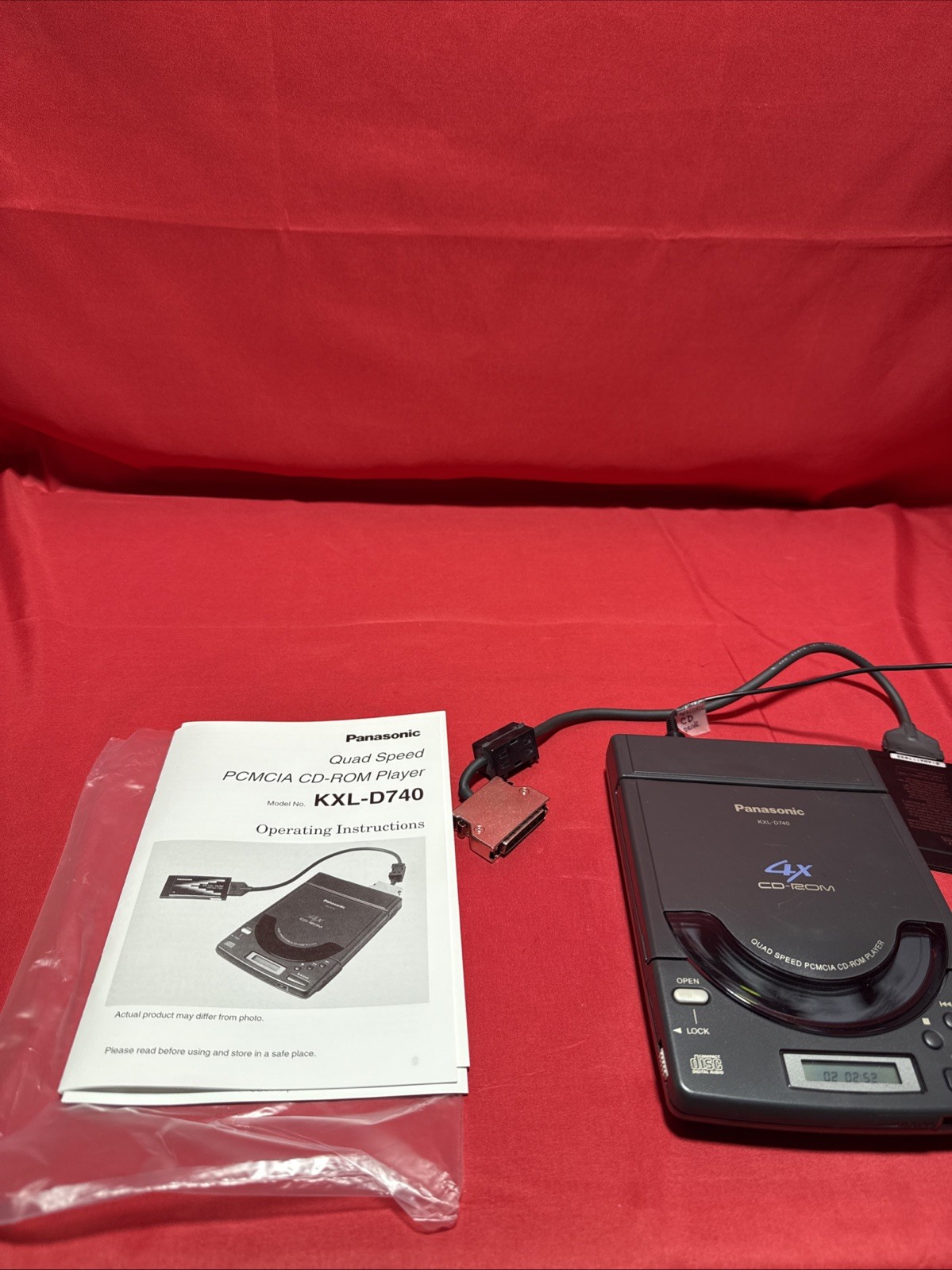 Panasonic KXL-D720 PCMCIA CD-ROM Player Untested Ships Quickly Us Seller Read