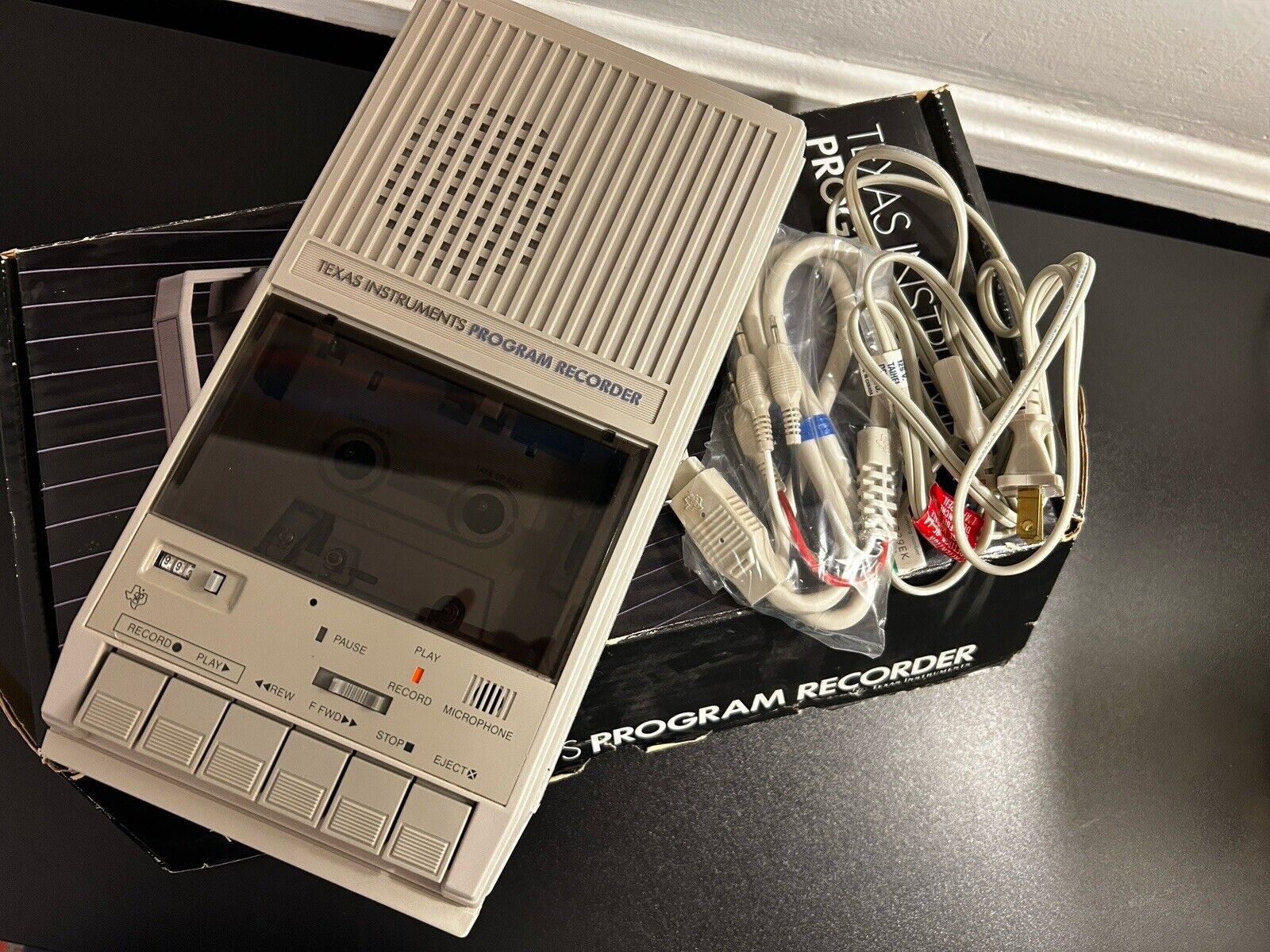 Vintage Texas Instruments TI Cassette Tape Program Recorder PHP-2700 WORKS