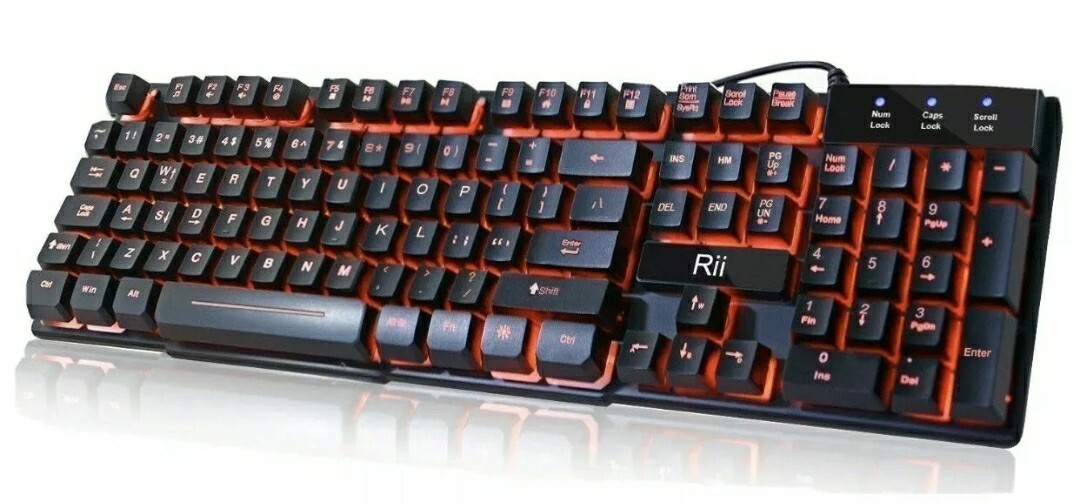Rii RK100 3 Colors LED Backlit Mechanical Feeling USB Wired
