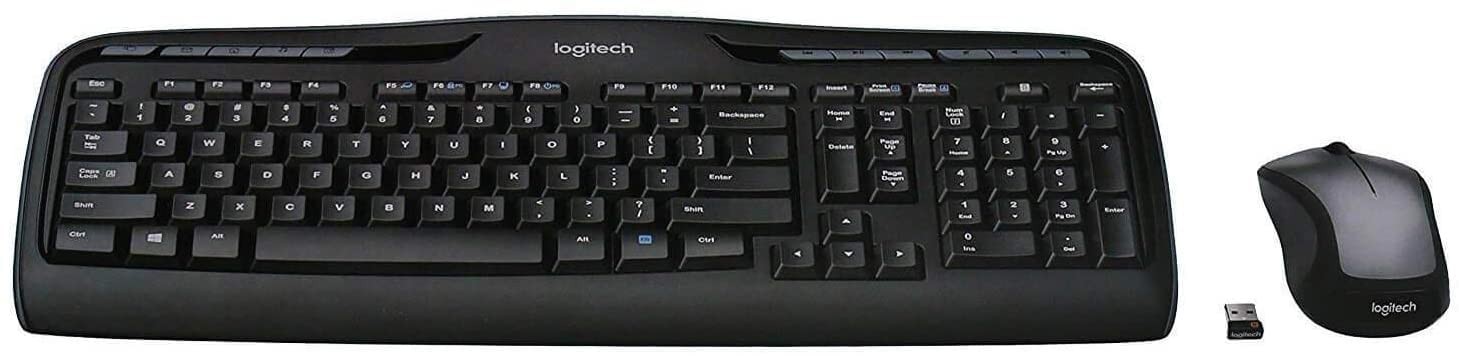 Logitech MK335 Quiet Wireless Keyboard Mouse Combo Black/Silver 920-008478
