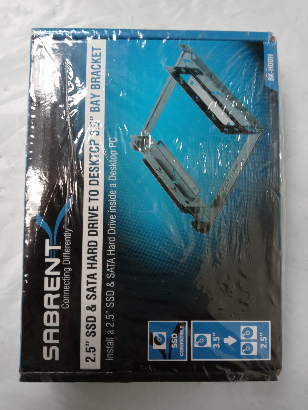 NEW SABRENT 2.5" SSD & SATA HARD DRIVE TO DESKTOP 3.5" BAY BRACKET BK-HDDH #2