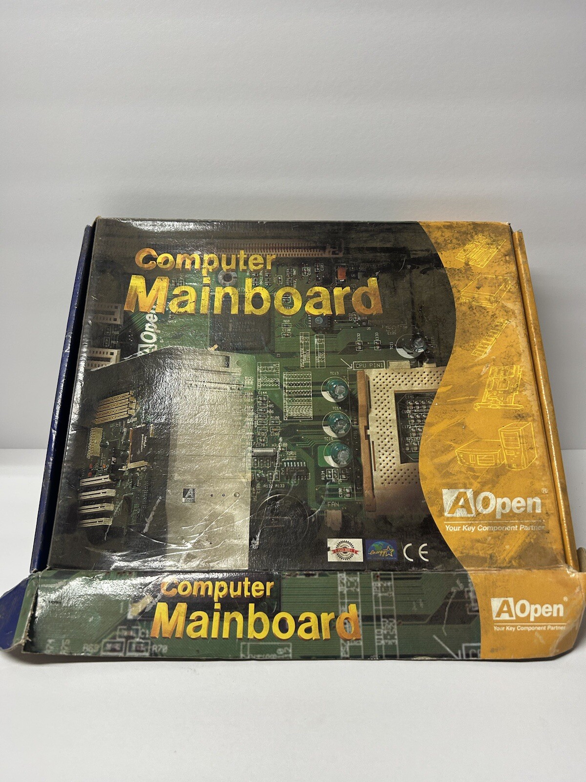 Computer Mainboard Aopen model AX6BC Untested For parts Or Repair Only