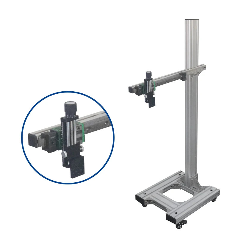 Aluminum profile floor bracket for direct access to inkjet printer industry
