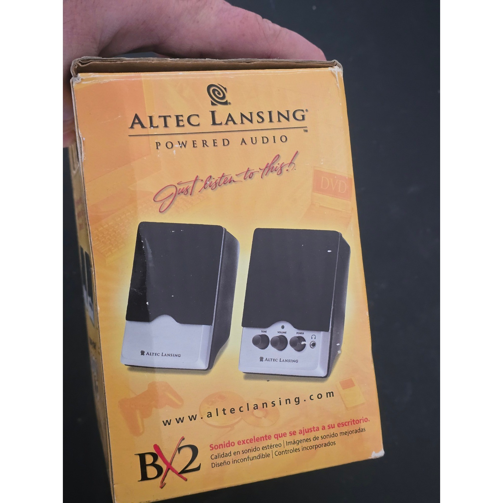 Altec Lansing BX2 Powered Audio Desktop PC Computer Speakers 2.0 System Open Box