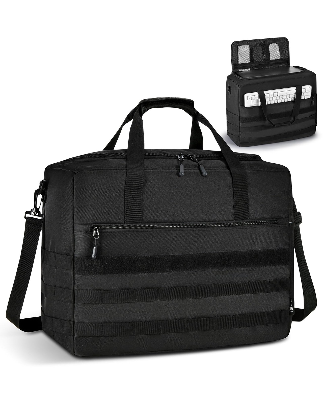 Micro Computer Desktop Tower Carrying Case with Mini-ITX,18x14x8 Travel Stora...