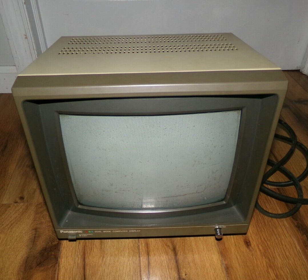 *UNTESTED AS IS* VTG 1983 Panasonic CT-160 Computer 10.5" Monitor Gaming 1980s