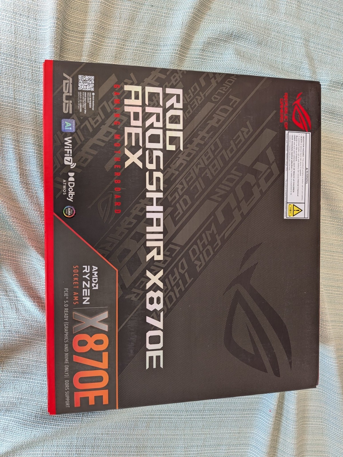 ASUS ROG Crosshair X870E Apex AM5 DDR5 ATX Motherboard WiFi 7 New Factory Sealed