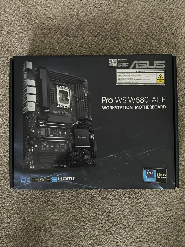 Asus Pro WS W680-ACE Workstation Motherboard - Intel W680 Chipset - Socket LGA-1