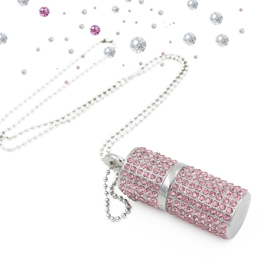 128GB USB 3.0 Flash Drive,Bling Rhinestone Diamond Crystal Glitter Lipstick C...