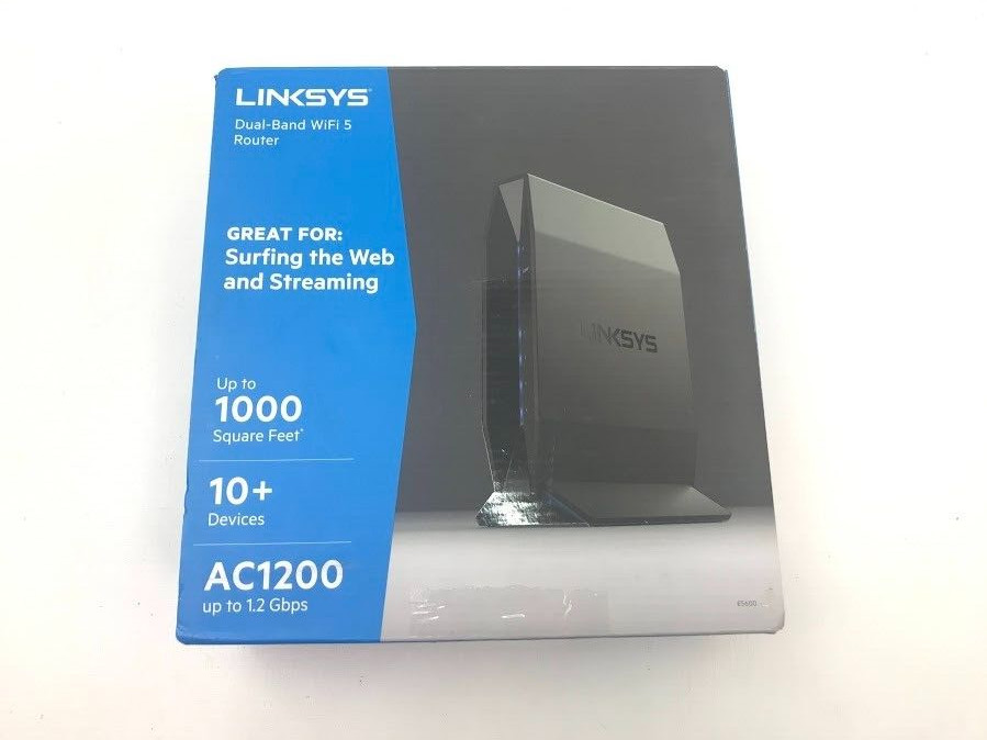 Linksys Dual-Band AC1200 WiFi 5 Router E5600 10+ Devices Up To 1000 Square Feet