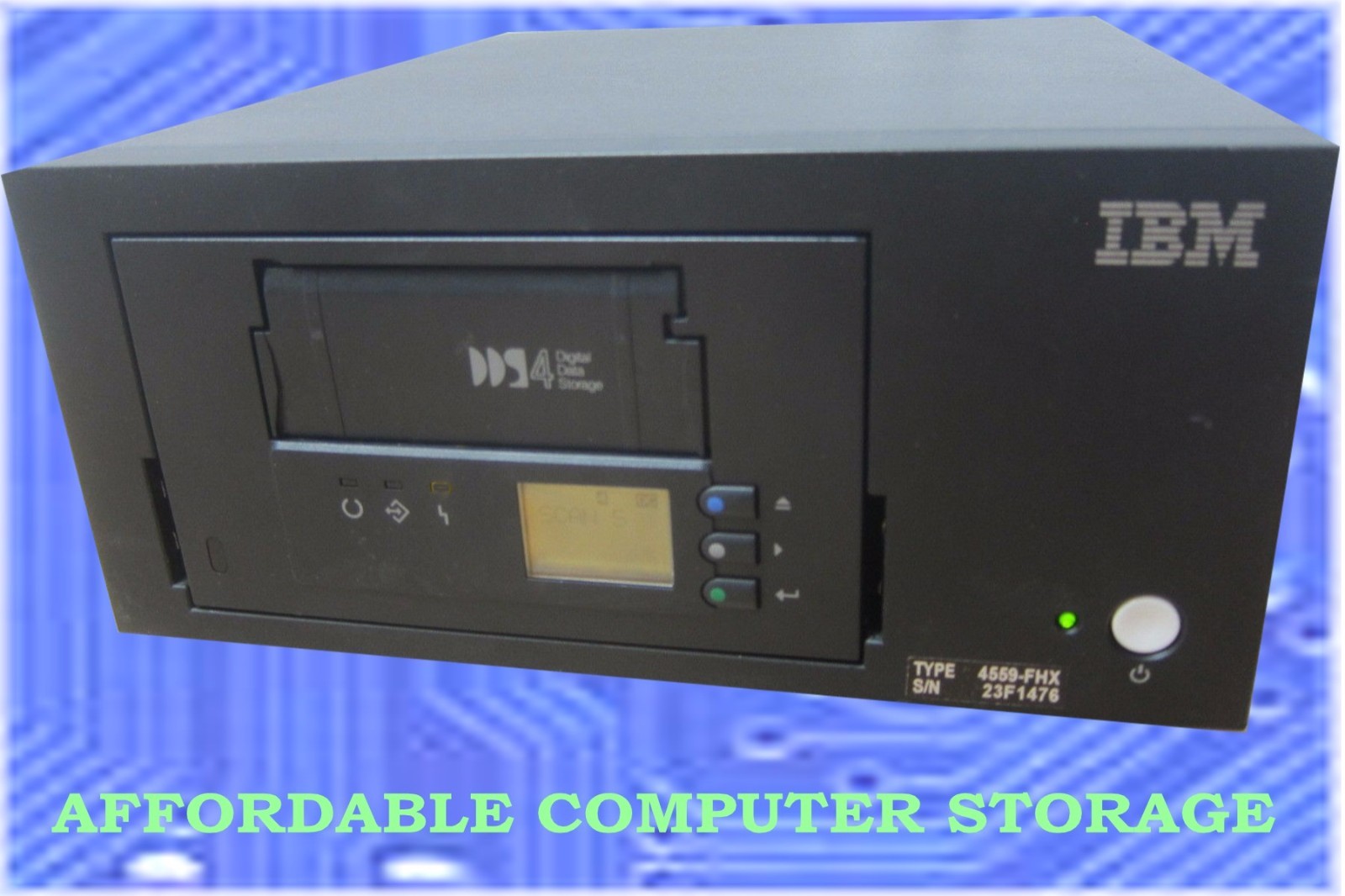 IBM Autoloader Tape Drive DDS4 40x6 External 24P7350 DAT 40 LVD 24P7319 4559-FHX
