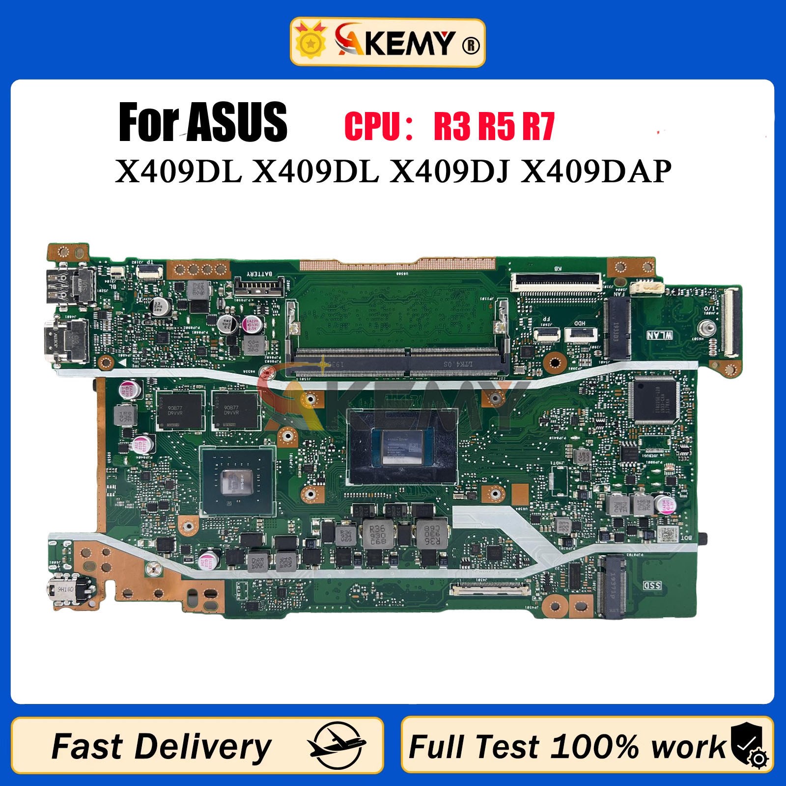 X409DL Laptop Motherboard For ASUS X509DL X509DA X409DJ X409DAP Y4200D D409D