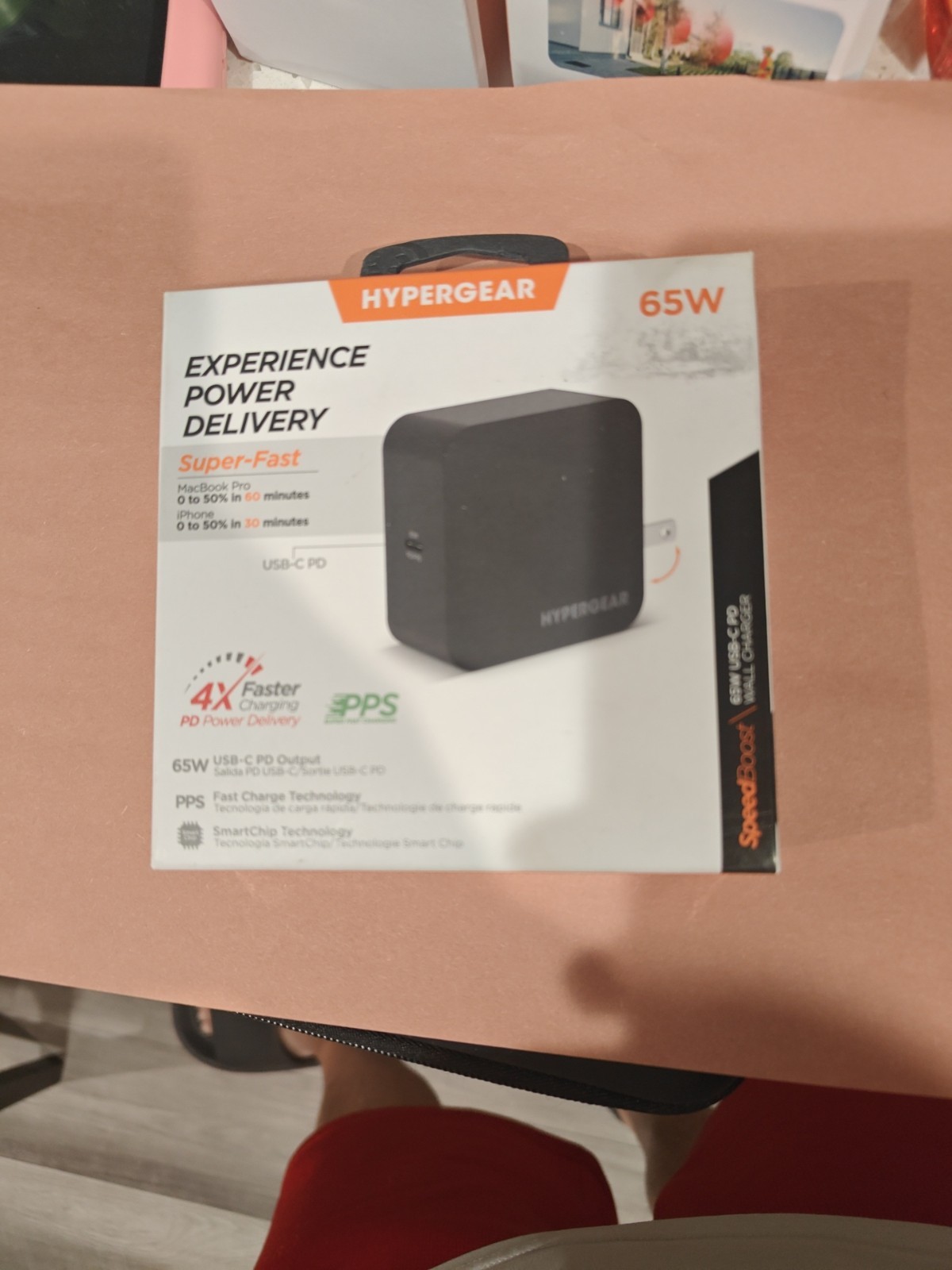 Hypergear *Black* SpeedBoost 65W USB-C PD Wall Charger