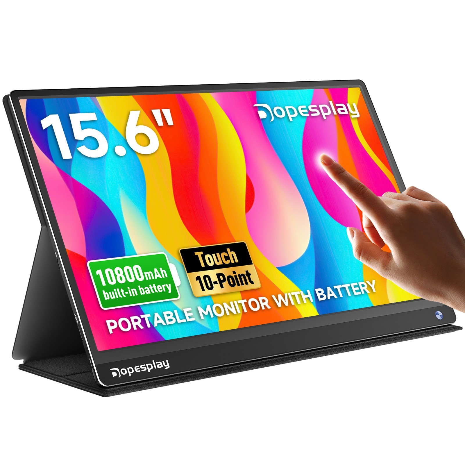 Used | 15.6" Portable Monitor 120Hz Touch Screen IPS 1080P FHD Monitor Extender