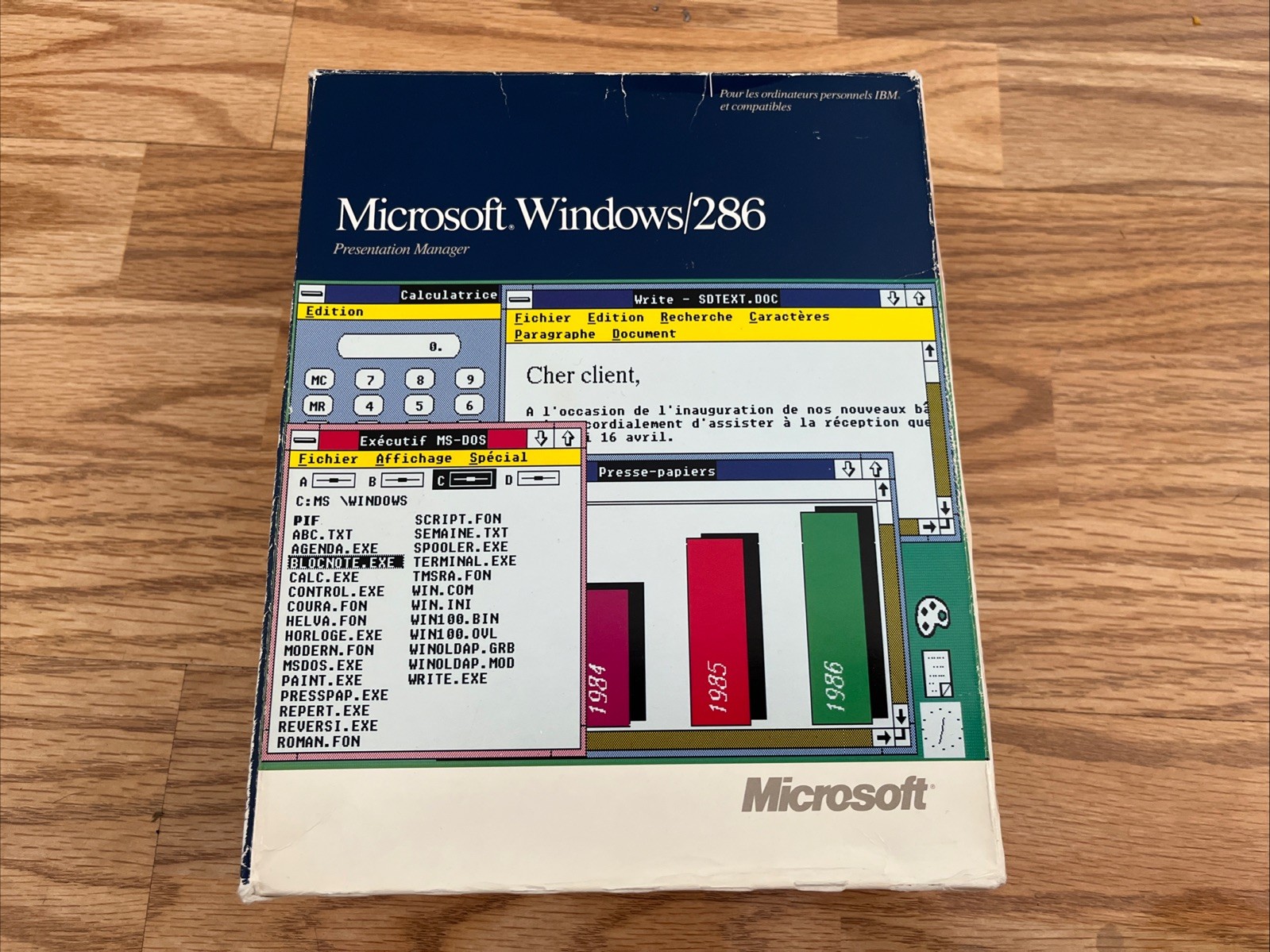 RARE Vintage Microsoft Windows 286 Presentation Manager v2.11 CAN Dual Media