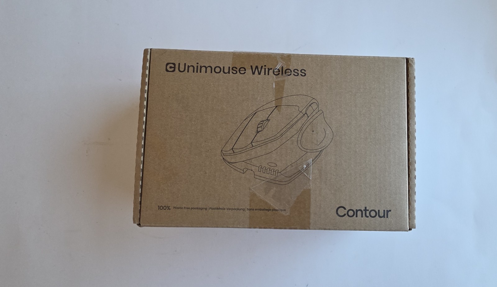 Contour Unimouse Wireless Right-Hand Ergonomic Optical Mouse, Black