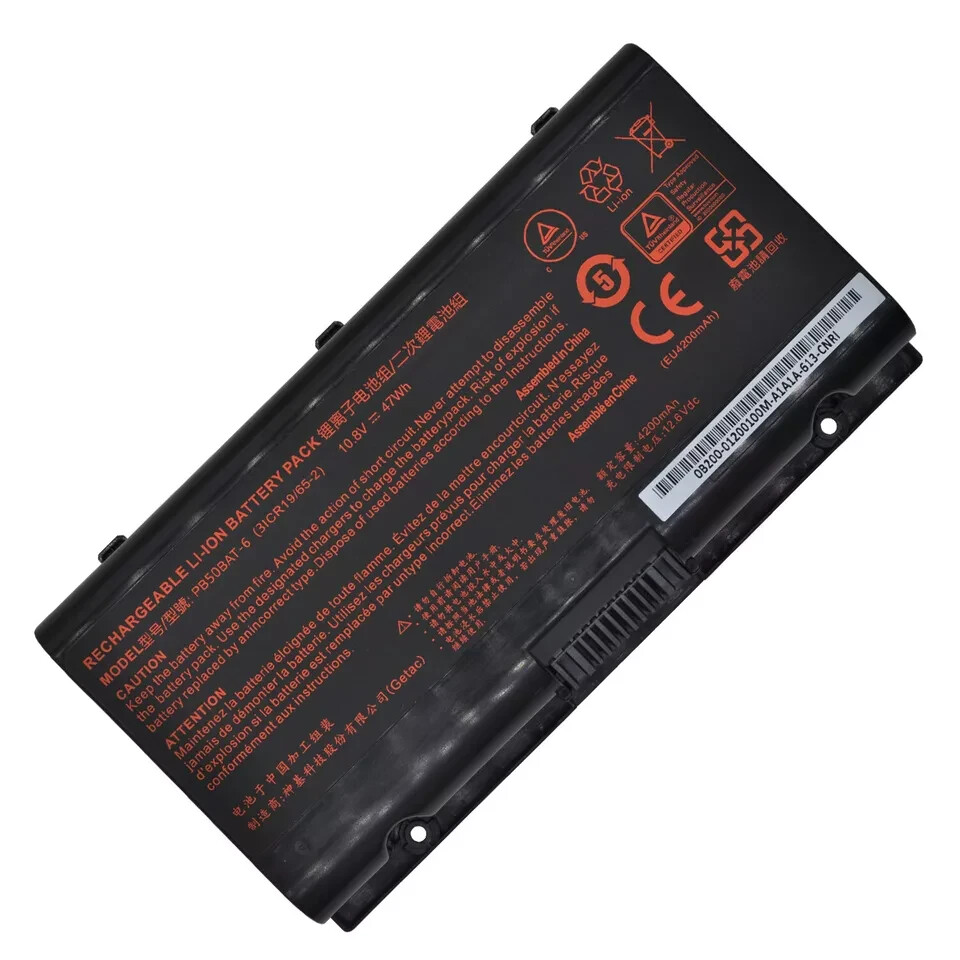 Genuine PB50BAT-6 battery fr Clevo PB71EF-G PowerSpec 1520 1720 6-87-PB50S-61D00
