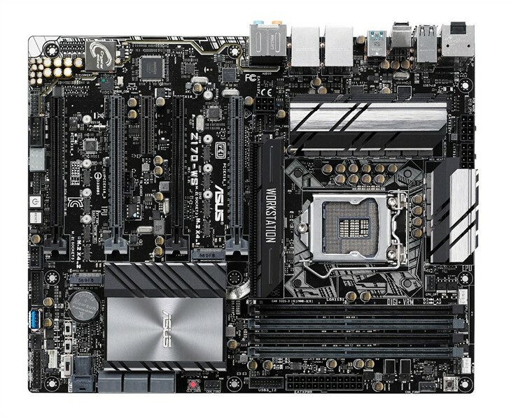 For ASUS Z170-WS Z68 LGA1151 Server Motherboard 64GB DP+ DDR4 Tested 100% OK