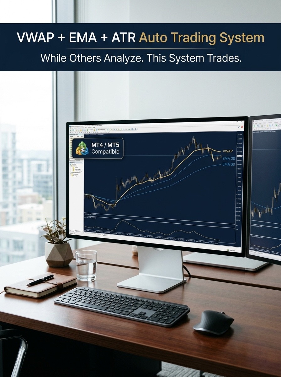 VWAP EMA ATR Expert Advisor MT4/MT5 - Auto Trading Most Traders Use Wrong