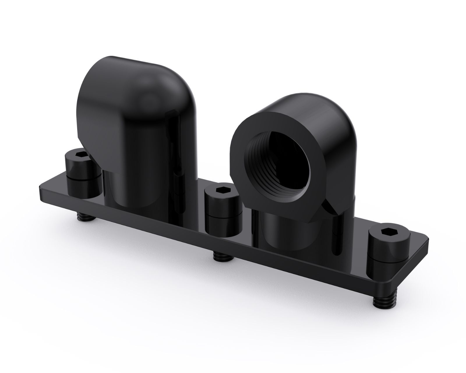 Bykski GPU Block 90 Degree Rotary Bridge Module - Black (B-VGA-MINI-X)