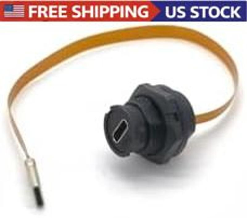 USB C Panel Mount Cable FOR Dash/Panel Install Waterproof Type C 20cm