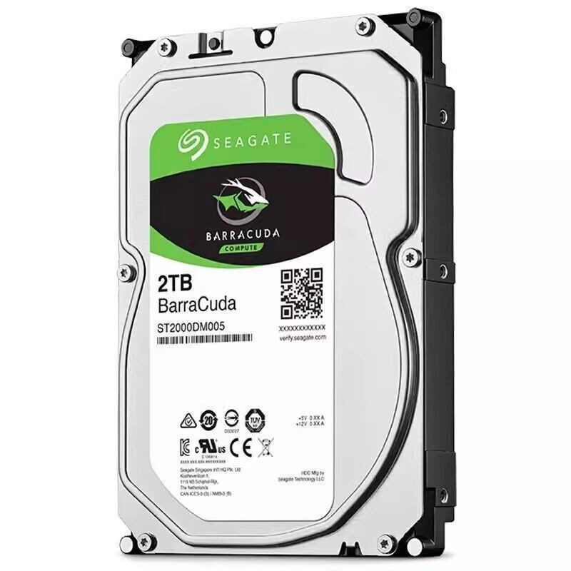 FOR FITSeagate BarraCuda Hard Drive ST2000DM005 2TB SATA 6Gb/s 5400RPM 256MB