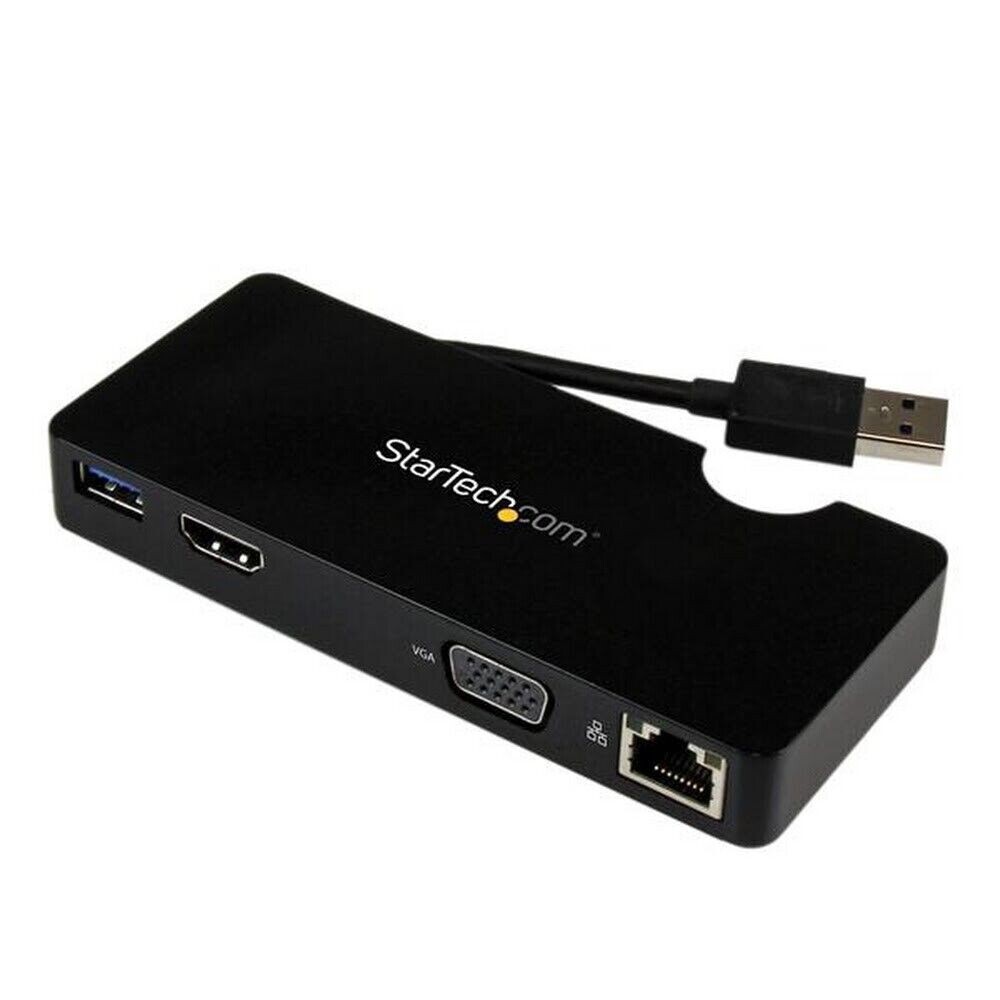 StarTech USB3SMDOCKHV Travel Docking Station for Laptops - HDMI or VGA - USB 3.0