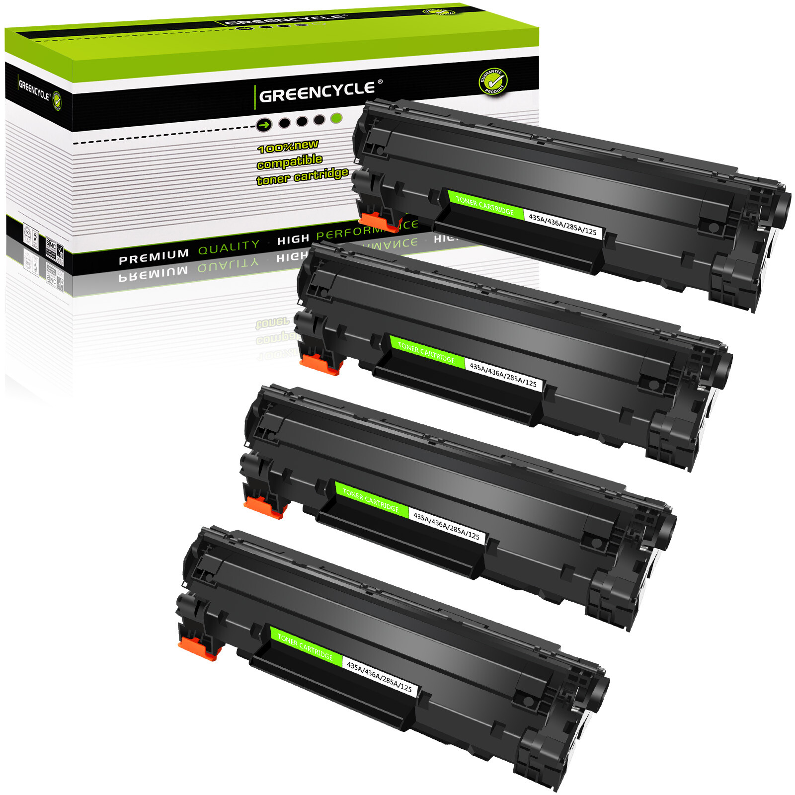 4PK CE285A 85A Toner Cartridge For HP LaserJet P1102w M1130 M1132 M1212f M1212nf