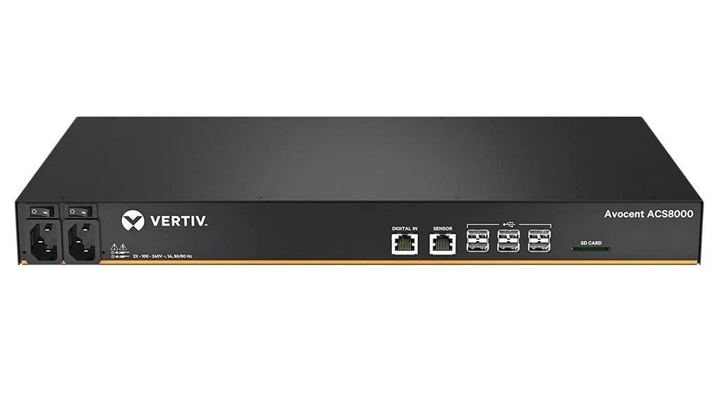 Vertiv ACS8016DAC-404 Avocent® ACS8000 16-Port Unit Dual AC Power Supply