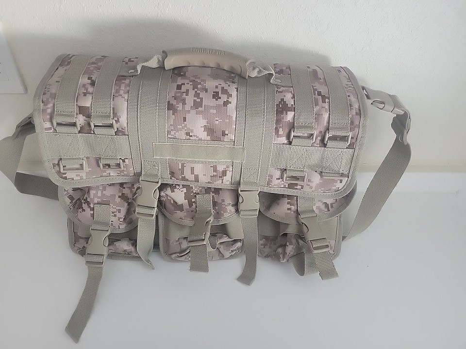 Code Alpha Digital Camo Tactical Gear Travel Messenger Laptop Bag