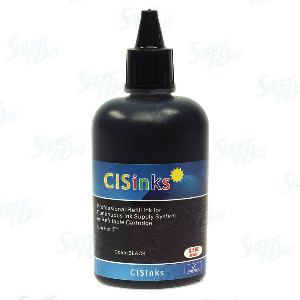 Black NON-OEM Refill Ink Bottle Compatible with Designjet T120 T520 CISS HP711