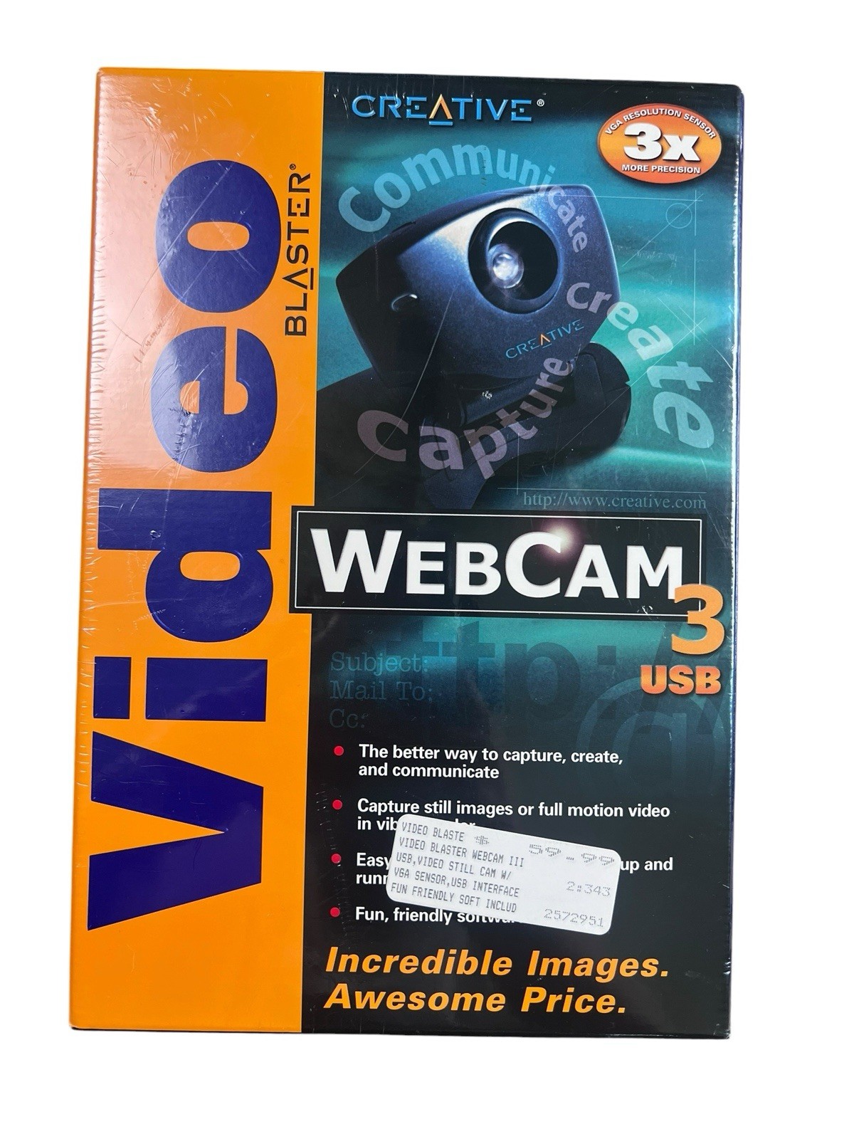 Creative Video Blaster WebCam 3 USB CT6840 Sealed Windows 98 Retro PC
