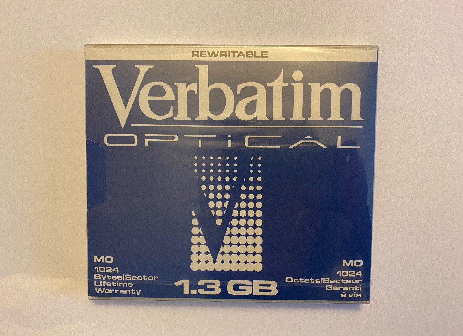 Verbatim 5.25" Formatted Rewritable Optical Disk 1.3GB Capacity MO 1024