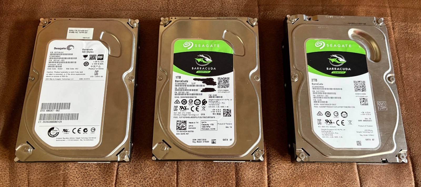 Seagate Hard Drive Lot - all in excellent condition - discount price